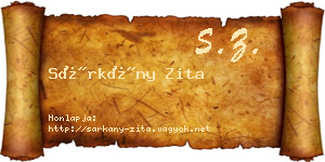 Sárkány Zita névjegykártya
